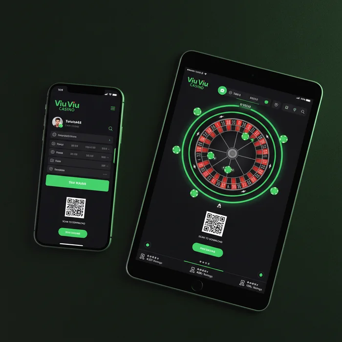Viu Viu mobiele interface — responsieve weergave via mobiele browser op smartphone